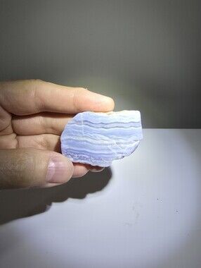 Blue Lace Agate Crystal Slab #H 36